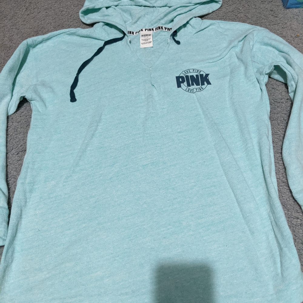 Pink lightweight hoodie